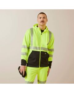 Ariat® Men's Rebar WorkTek Hi-Vis Full Zip Hoodie
