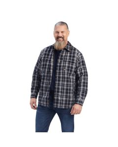 Ariat® Men's Rebar DuraStretch Flannel Insulated Shirt Jacket