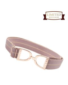 Ellany™ Elastic Belt 1.5" Lilac Kaylie with Rose Gold Stirrup