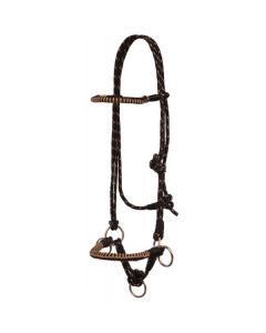 Mustang MFG Side Pull Rope Halter with Braided Nose