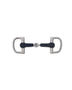 Soft Rubber Mouth Snaffle Dee Ring Bit