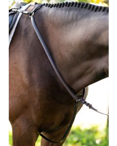 Black Oak Round Raised Padded Fancy Breastplate