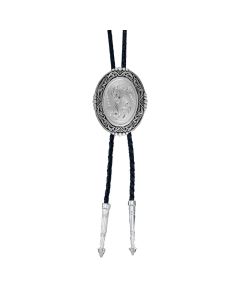 Montana Silversmiths Southwestern Rancher's Bolo Tie in Antiqued Silver