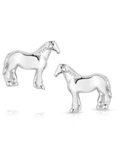 Montana Silversmiths Quarter Horse Earrings