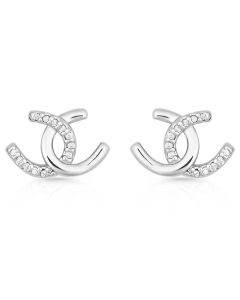 Montana Silversmiths Horseshoe Happiness Post Earrings