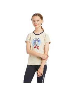 Different Sizes Ariat Girls' Logo Tee Lilac Pearl or Indigo Fade 