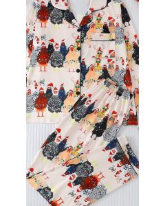 Pajamas Chicken Christmas