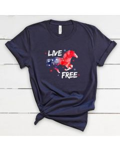 Live Free Adult Unisex Short Sleeve T-Shirt