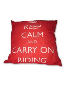 Keep Calm And Carry On Riding Cushion