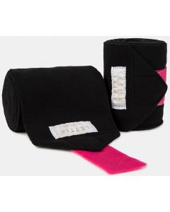  NEW! LÉTTIA Collection ICE Black & Pink Polo Wraps
