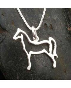  NEW! Sterling Silver Horse Outline 11/16in