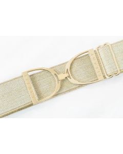 Ellany Gold Dakota- 2" Gold Stirrup Elastic Belt