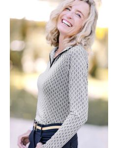 Kastel Denmark Black & White Geo Long Sleeve Sun Shirt