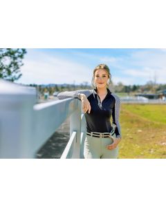 Kastel Denmark Black & White Geo Raglan Long Sleeve Sun Shirt