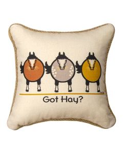 Pillow 'Got Hay?'