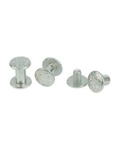 Weaver Leather Floral Nickel Brass Chicago Screw Handy Pack