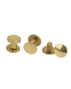Weaver Leather Plain Solid Brass Chicago Screw Handy Pack