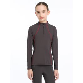 Young Rider équitation Couche De Base Manches Courtes LeMieux Young Rider Mia Mesh - Couleur Crépuscule, Neuve Vêtement Technique Cheval Mesh Crépuscule